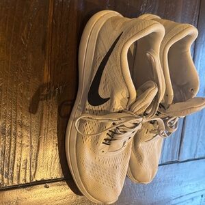 Nike White and Black Running Shoes